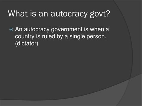 define the term autocrat